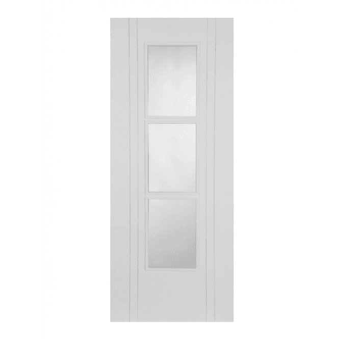Mendes Capri White Primed 3 Light Internal Glazed Door
