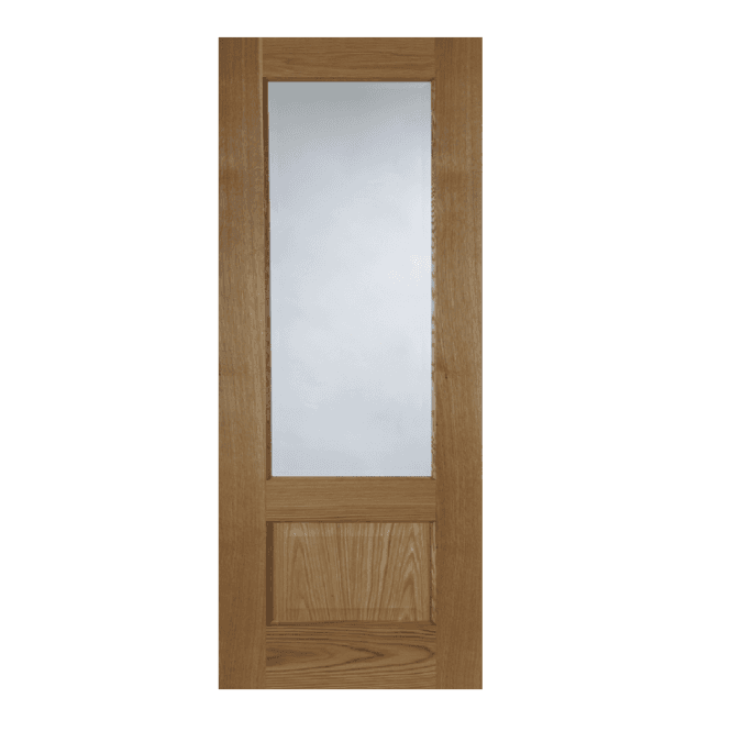Mendes Chiswick Pre-Finished Oak 1 Light Clear Internal Glazed Door