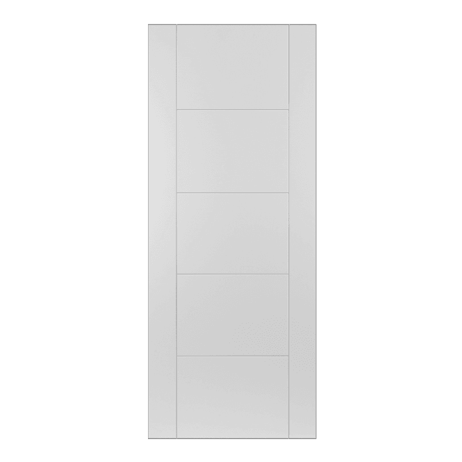 Mendes ISEO Flush Grooved White Primed Internal Door