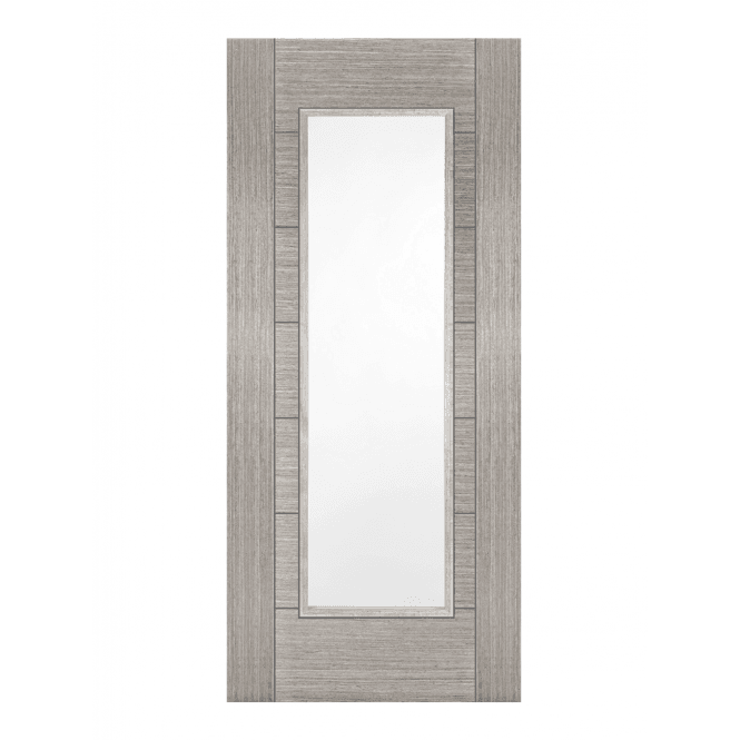 Mendes Light Grey Corsica 1 Light Clear Internal Glazed Door