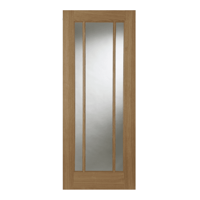 Mendes Salisbury Un-Finished Oak 3 Light Clear Glazed Internal Door