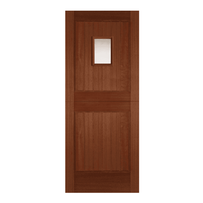 Mendes Stable 1 Light Hardwood Unglazed External Door