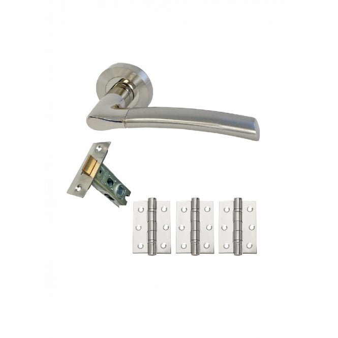 Intelligent Hardware Falcon Developer Lever on Rose in Chrome Plated / Satin Nickel