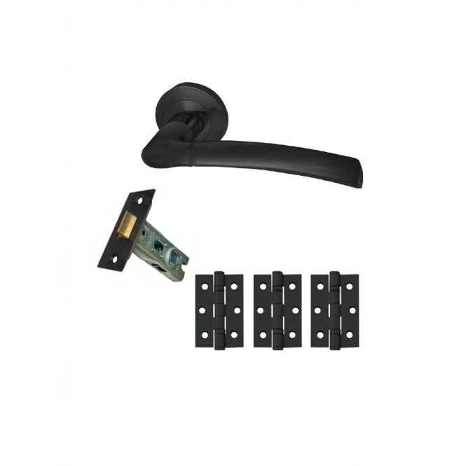 Intelligent Hardware Falcon Developer Lever on Rose in Matt Black RAL9004