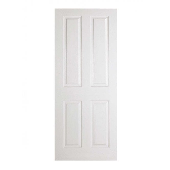 LPD White Moulded Textured 4-Panel Internal Door