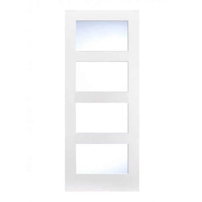 LPD White Shaker Internal Glazed Door 4L