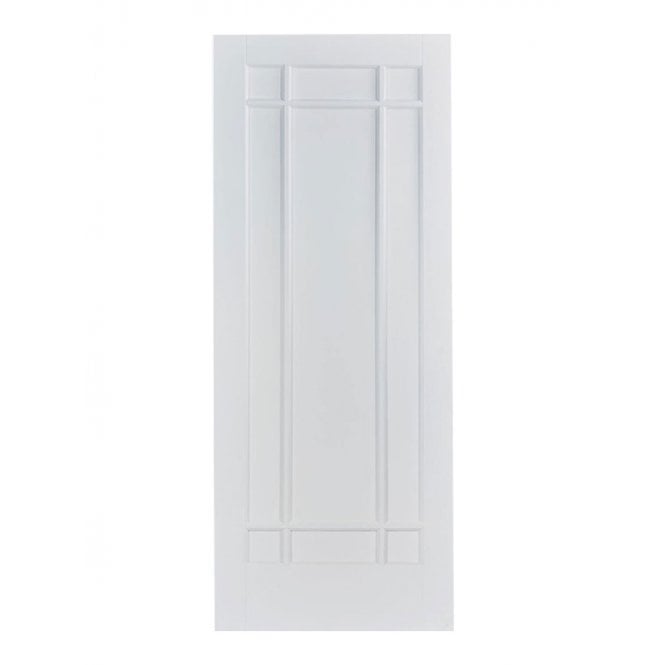 LPD Manhattan 9 Panel White Prime Plus FD30 Fire Door