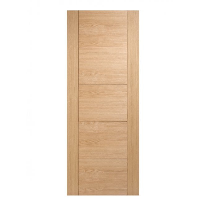 LPD Pre-Finished Oak Vancouver 5 panel FD30 Fire Door