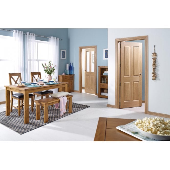 LPD Regency Pre-Finished Oak 4 panel Internal Door