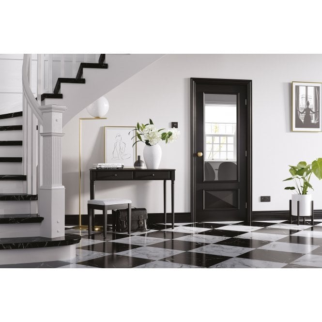 LPD Black Knightsbridge 1L Internal Glazed Door