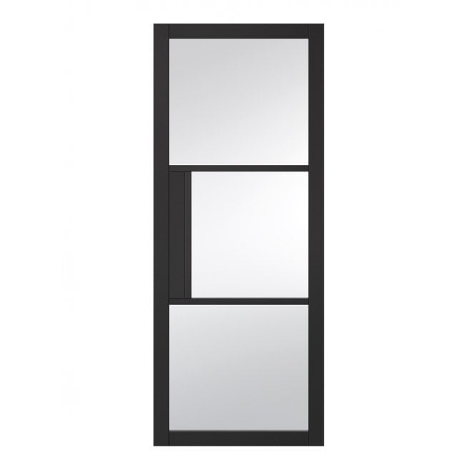 LPD Black Tribeca 3L Clear Internal Glazed Door