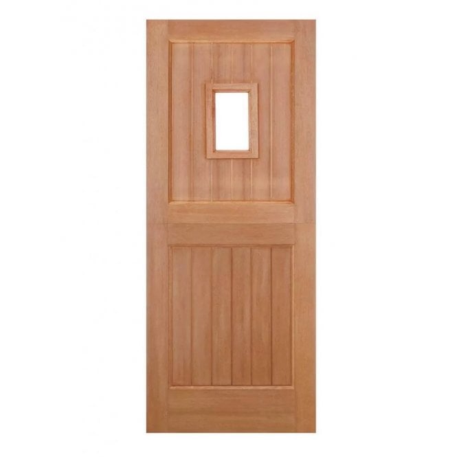 LPD Barnburgh 1LT Straight Top Hardwood Unglazed External Door