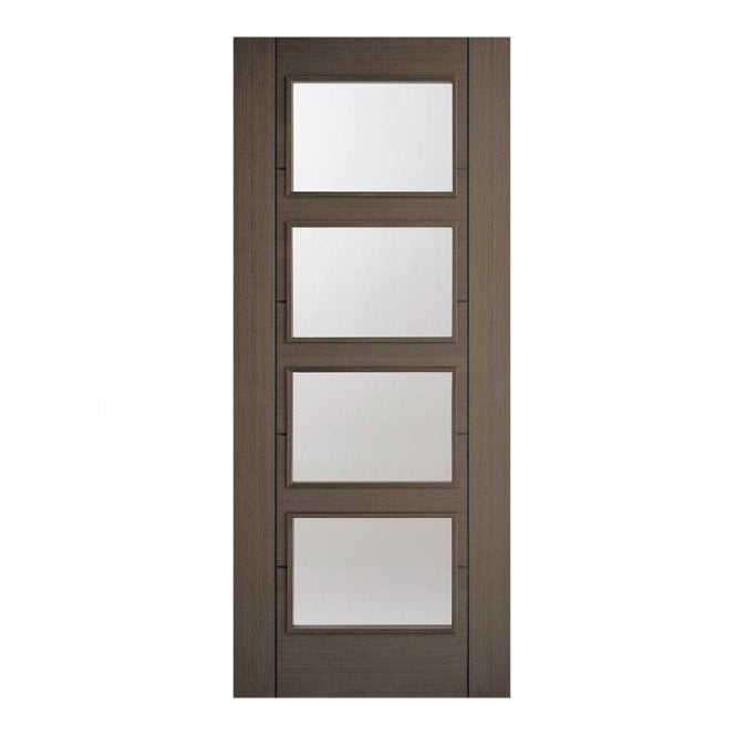 LPD Chocolate Grey Vancouver Internal Glazed Door 4L