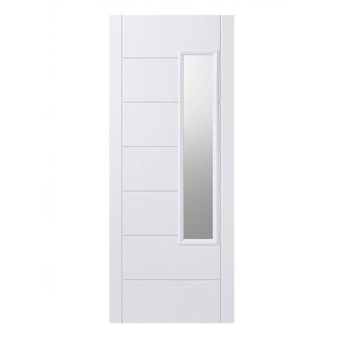 LPD GRP Newbury White External Glazed Door 1L