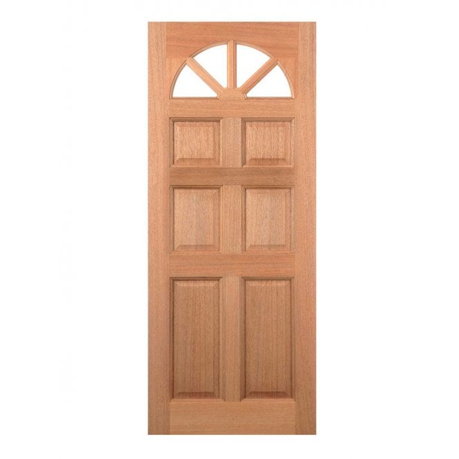 LPD Hardwood Carolina 6-Panel Dowelled Unglazed External Door