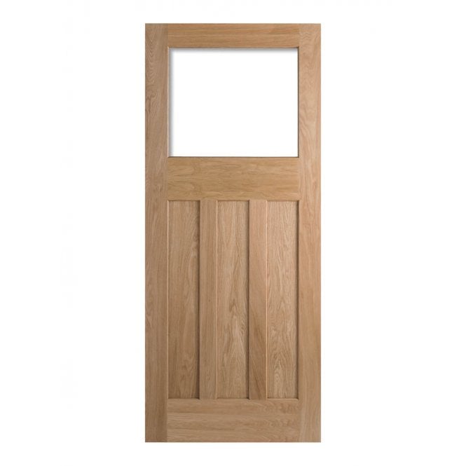 LPD 1930's Oak 4 Panel Internal Unglazed Door