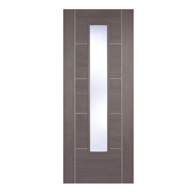 LPD Medium Grey Laminated Vancouver Internal Glazed Door