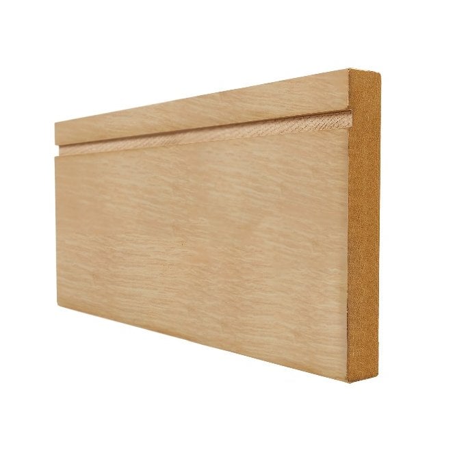 LPD Oak Faced Single Groove Skirting (4x3m Lengths Per Pack)