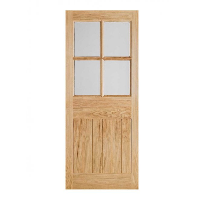 LPD Oak Cottage Stable External Glazed Door 4L