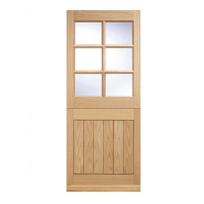 LPD Oak Cottage Stable External Glazed Door 6L