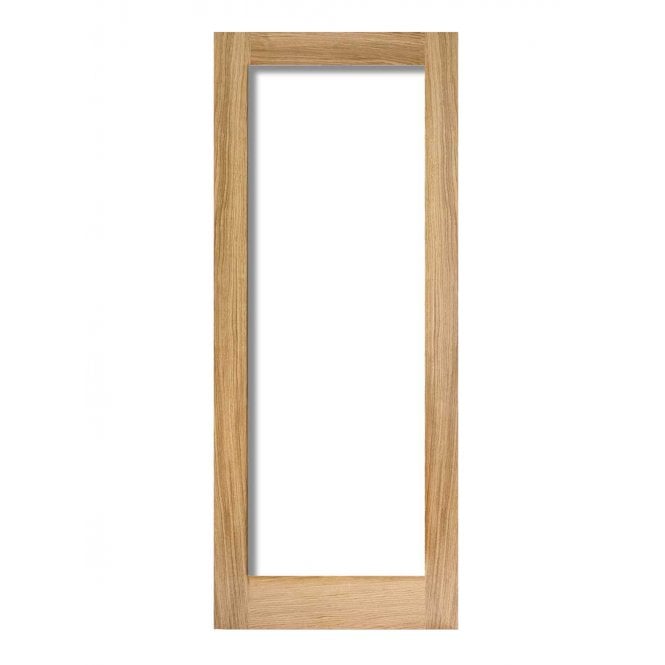 LPD Oak Pattern 10 Internal Glazed Door 1L Clear