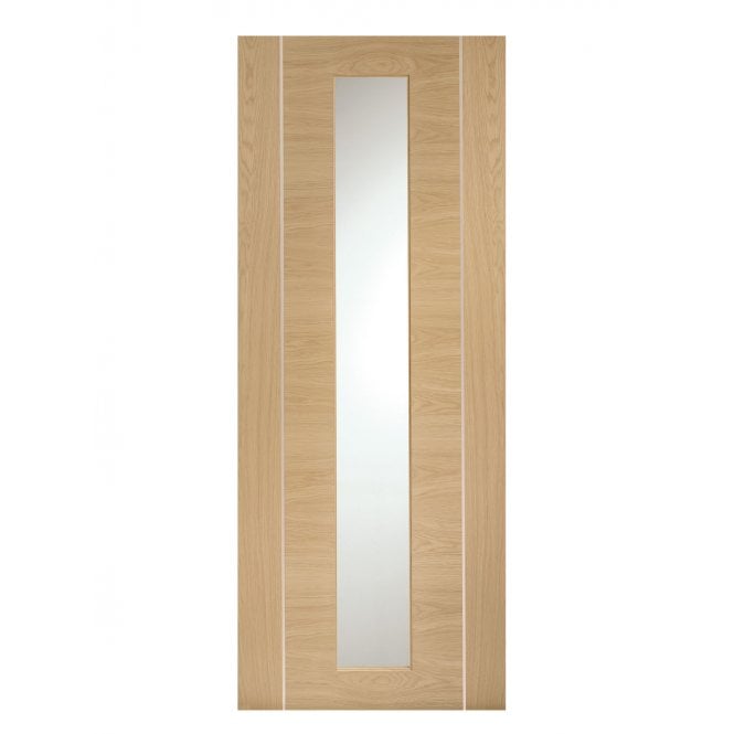 XL Joinery Forli Pre-Finished Oak Clear Internal Glazed Door