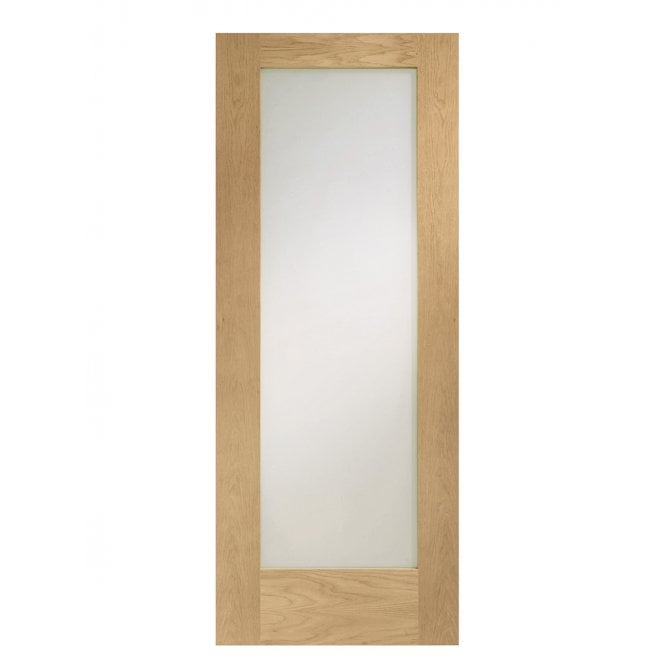 XL Joinery Pattern 10 Oak Frosted Internal Glazed Door