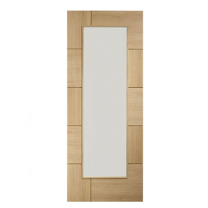 XL Joinery Ravenna Oak Clear Internal Glazed Door