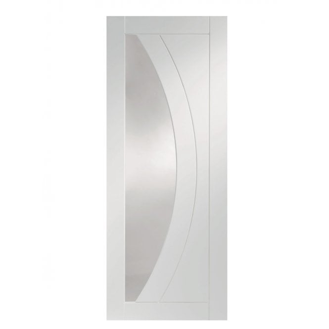 XL Joinery Salerno White Primed Clear Glazed FD30 Fire Door