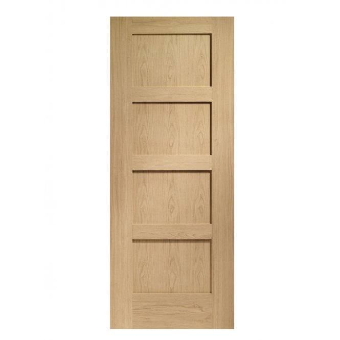 XL Joinery Shaker 4 Panel Oak FD30 Fire Door