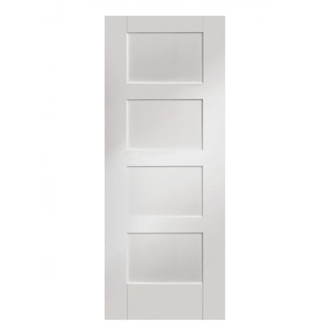 XL Joinery Shaker 4 Panel White Primed FD30 Fire Door