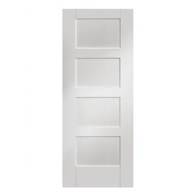 XL Joinery Shaker 4 Panel White Primed Internal Door
