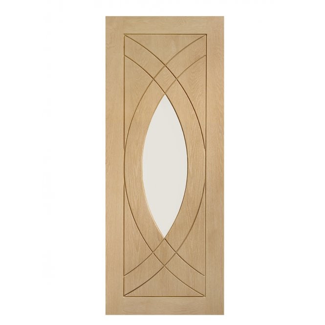 XL Joinery Treviso Pre-Finished Oak Clear Internal Glazed Door