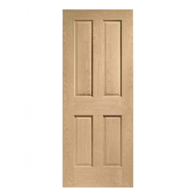 XL Joinery Victorian 4 Panel Oak FD30 Fire Door