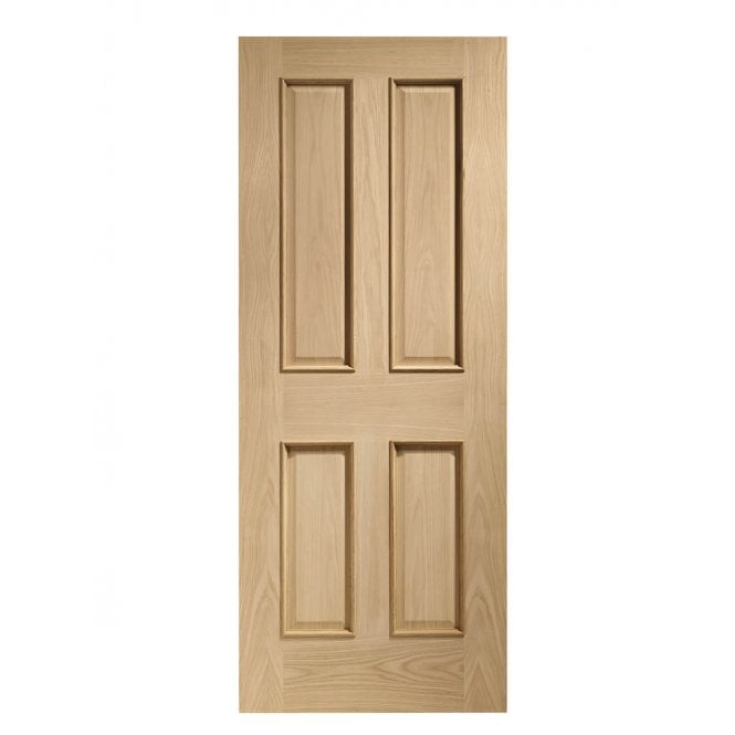 XL Joinery Victorian 4 Panel With Raised Mouldings Oak Door