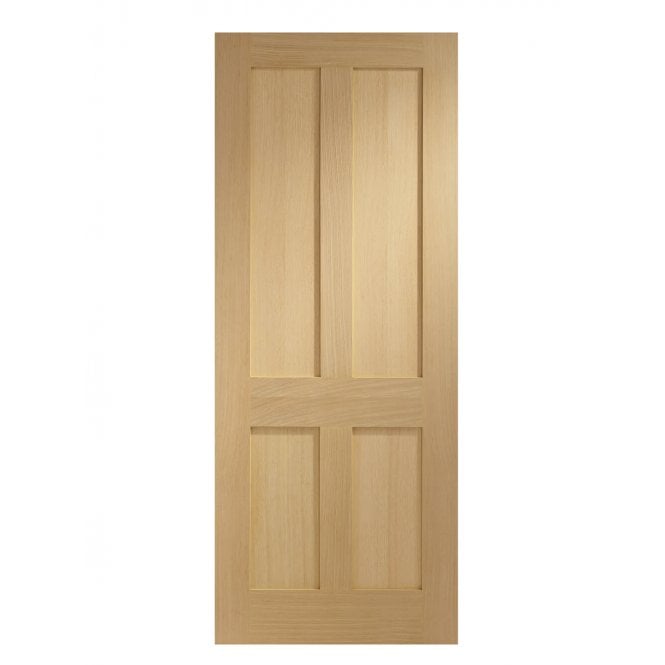 XL Joinery Victorian Shaker 4 Panel Oak FD30 Fire Door