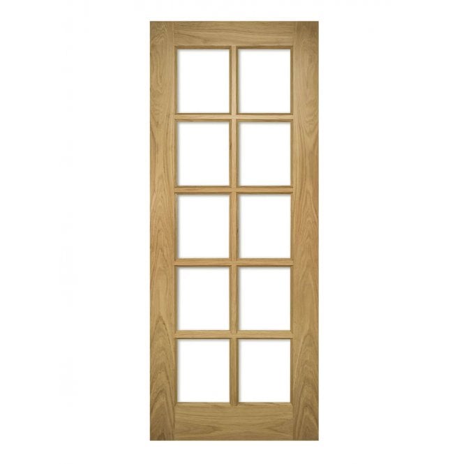 Deanta Bristol Unfinished Oak Bevelled Internal Glazed Door