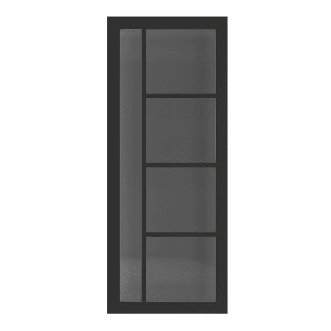 Deanta Brixton Pre-Finished Black Tinted Internal Glazed Door