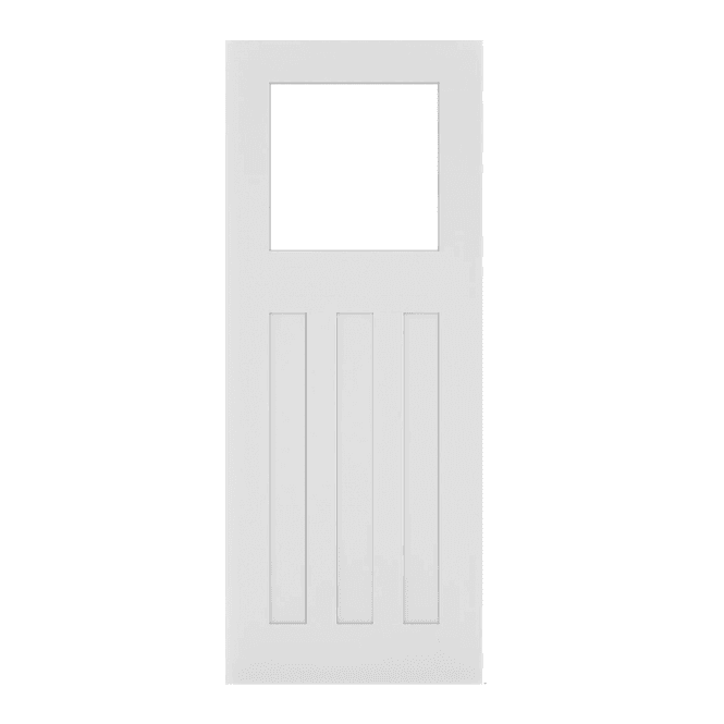Deanta Cambridge 1930's White Primed Internal Glazed Door