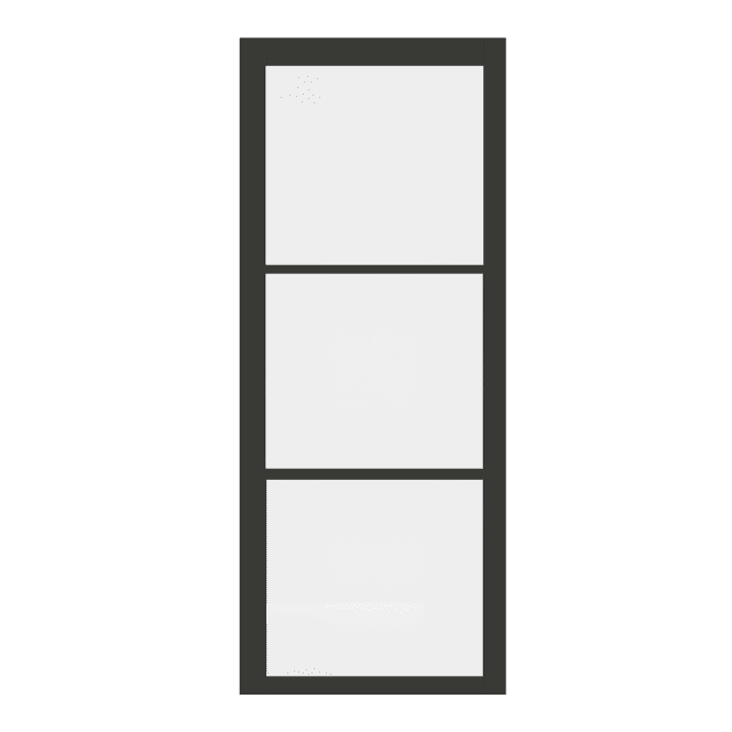 Deanta Camden Pre-Finished Black Internal Glazed Door