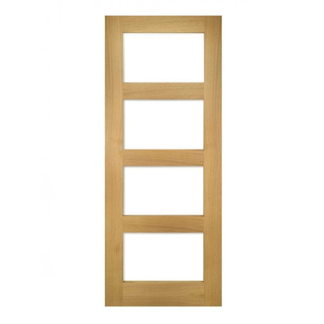 Deanta Coventry Unfinished Oak Internal Glazed Door