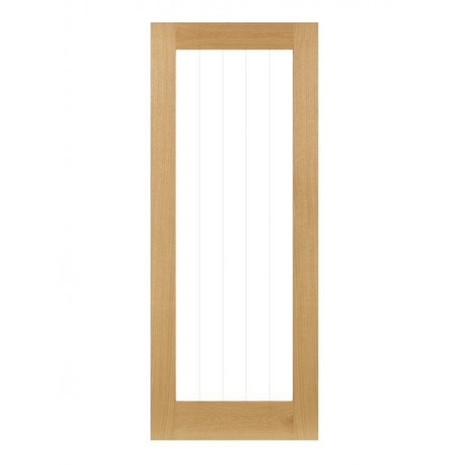 Deanta Ely Prefinished Oak Internal Glazed Door (1L Full)