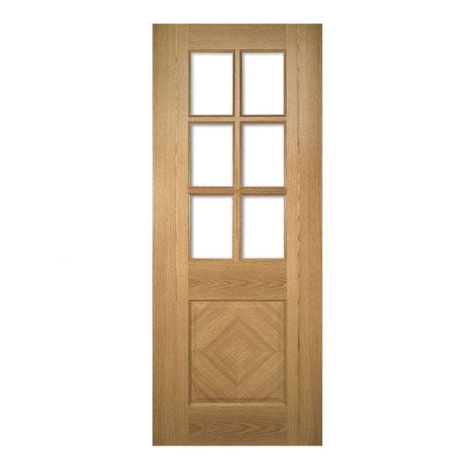 Deanta Kensington Prefinished Oak Bevelled Internal Glazed Door