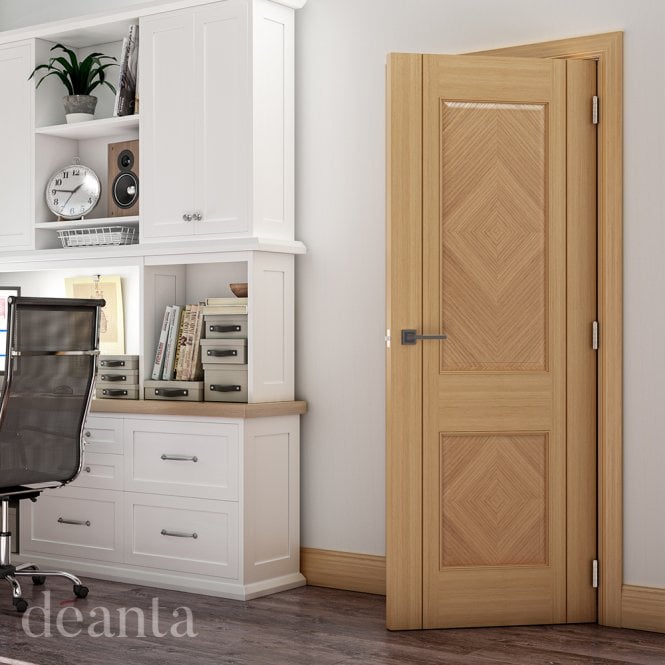 Deanta Kensington Prefinished Oak FD30 Fire Door