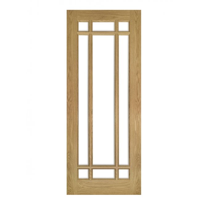 Deanta Kerry Unfinished Oak Bevelled Internal Glazed Door