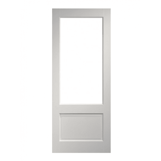 Deanta Madison White Primed Internal Glazed Door