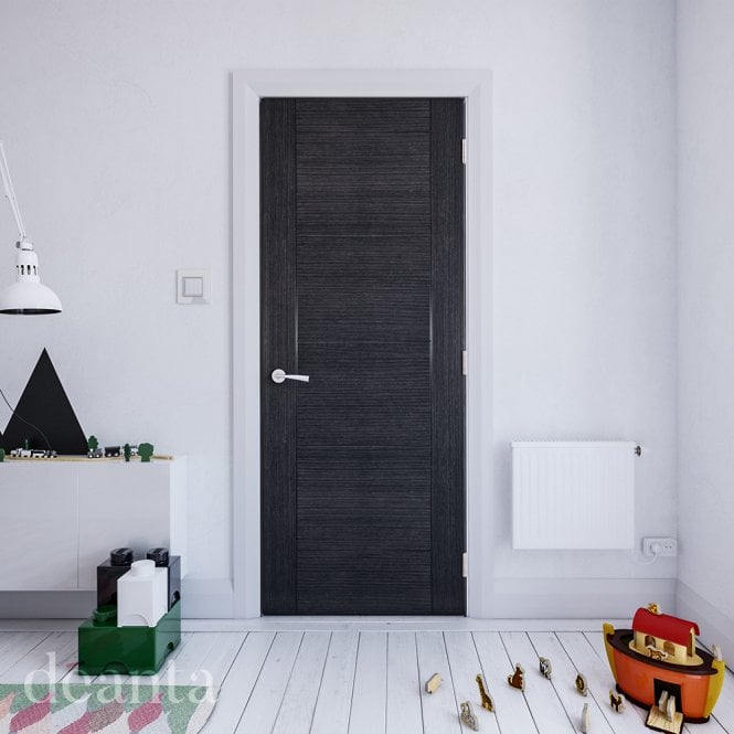 Deanta Montreal Dark Grey Ash FD30 Fire Door
