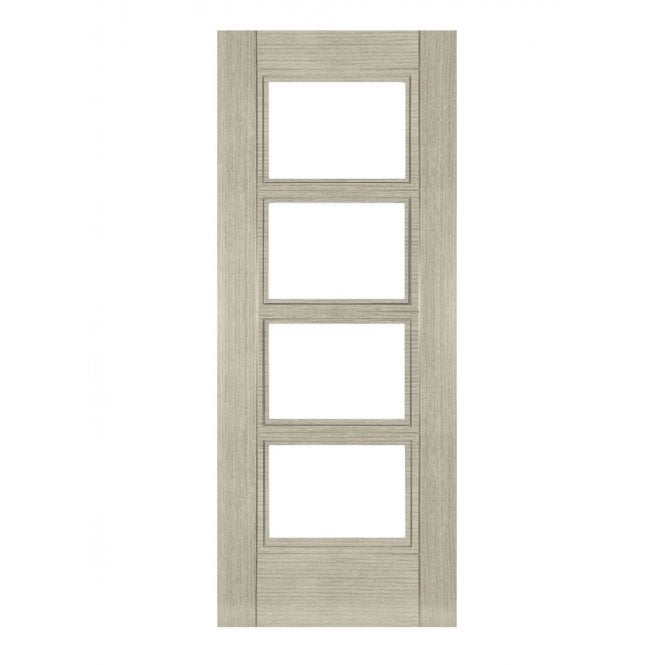 Deanta Montreal Light Grey Ash Glazed FD30 Fire Door