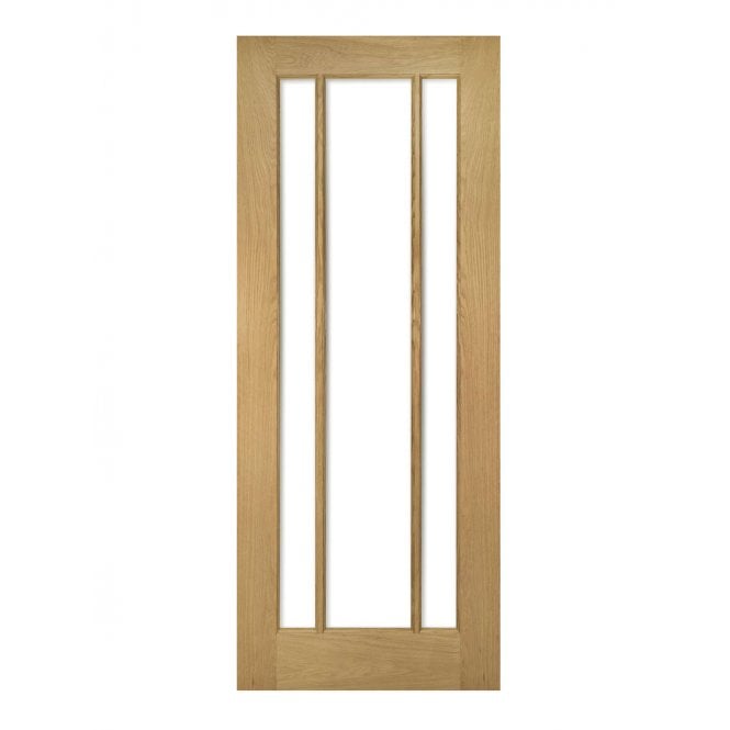 Deanta Norwich Unfinished Oak Bevelled Internal Glazed Door