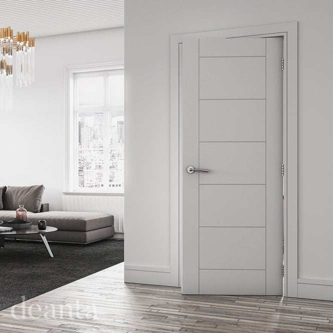 Deanta Seville White Primed FD30 Fire Door